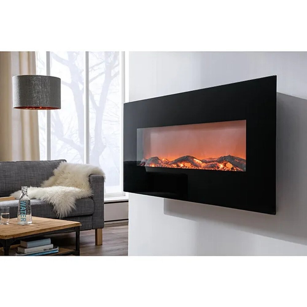 Cheminée électrique ELKAMIN VOLTOMAT sur pied ou murale, noire, 750/1500 W, vue 3