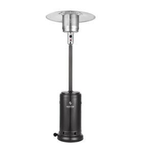 Chauffage de terrasse Hottia sur pied au gaz 13 000 W, noir