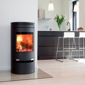 Poêle à bois Aduro 1.1 à porte escamotable, 6 kW