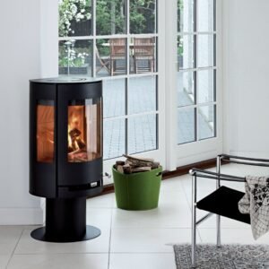 Poêle à bois Aduro 9.3 noir sur pied