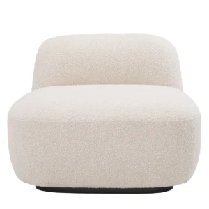 Fauteuil Björn en bouclé crème Eichholtz