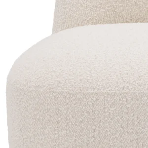 Fauteuil Björn en bouclé crème Eichholtz