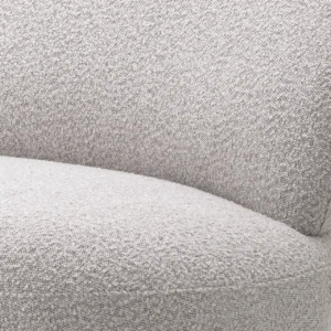 Fauteuil pivotant Clément Bouclé Grey d’Eichholtz