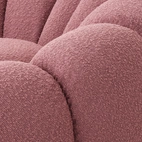 Fauteuil pivotant Mello bouclé rose Eichholtz