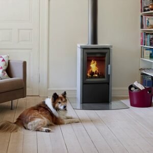 Poêle à bois Varde Aura 3 5 kW en pierre naturelle
