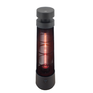 Chauffage terrasse HEAT1 ECO High line au sol 1200 W, noir