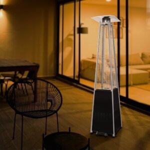 Chauffage de terrasse à gaz Fornorth Pyramid 13 kW noir