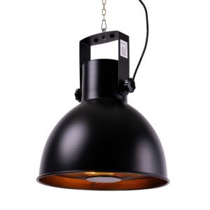 Chauffage de terrasse suspendu Fornorth, 2000 W, noir