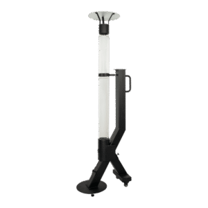 Chauffage de terrasse à granulés MySteel Rocket, noir