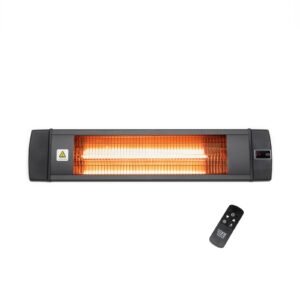 Chauffage infrarouge Gnosjö Klimatprodukter 3013.200 noir avec télécommande
