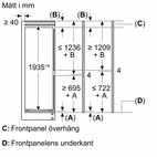 Réfrigérateur-congélateur encastrable Bosch Serie 4 KIN96VFD0