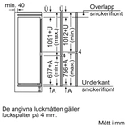 Réfrigérateur-congélateur encastrable Bosch Serie 4 KIV86VSE0
