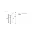 Réfrigérateur-congélateur intégrable Bosch KIN86NSE0
