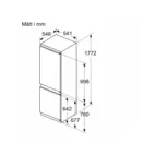 Réfrigérateur-congélateur intégrable Bosch KIN86NSE0