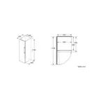 Réfrigérateur Bosch KSV33NWEP 176 x 60 cm, Série 2