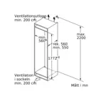 Congélateur encastrable Bosch GIN81VEE0 Serie 4, 177 cm, NoFrost et BigBox