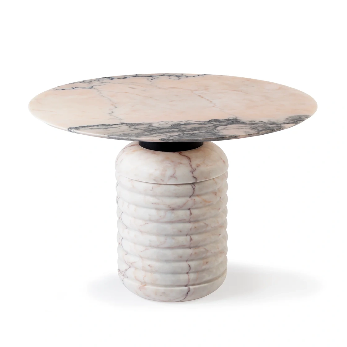 Table à manger ronde Mambo Unlimited Ideas Jean, plateau noir, 120 cm, vue 2