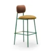 Chaise de bar Miami Bouclé Terracotta