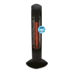 Chauffage infrarouge de terrasse Termo Pisa, 450/900 W, noir, IP55