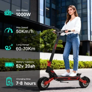 Trottinette électrique Pliable Gokeep F5 11" 1000W 52V 20AH