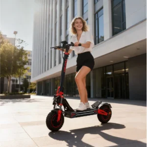 Trottinette électrique TWOFISH TW4PRO, pliable, Rouge