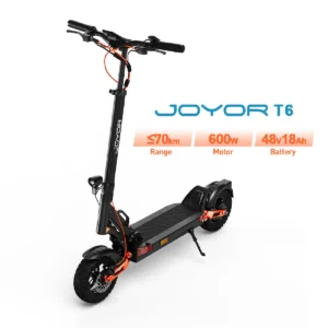 Trottinette électrique JOYOR T6,pliable,moteur 600W,48V 18Ah,Noir