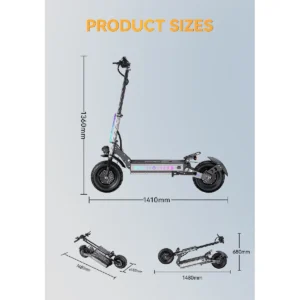 Trottinette électrique APEFOX T90 double moteur 4200W
