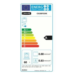 Cuisinière gaz LEISURE CK100F324K, 5 foyers, 100 cm