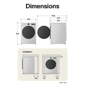Lave-linge LG 9 kg AI Direct Drive ezDispense F94R31WHSA