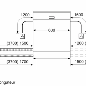 Lave-vaisselle Bosch SMS2ITW42E pose libre