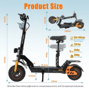TWOFISH Trottinette Électrique Pliable 1000W