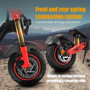 Trottinette électrique TWOFISH TW4PRO, pliable, Rouge