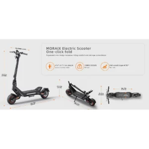 Trottinette MORAIX X7S, double moteur 3200W