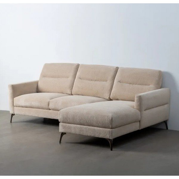 Sofá Chaise Longue Crema