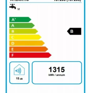 Chauffe eau électrique plat Atlantic LINEO Blanc 40L (équivalent à 66L) horizontal ou vertical mural