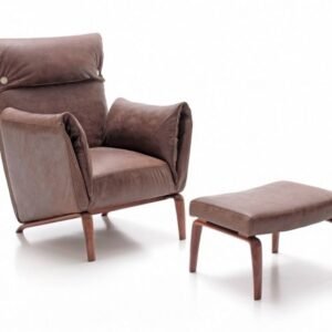 Fauteuil design Goia avec pouf - Beltá Frajumar