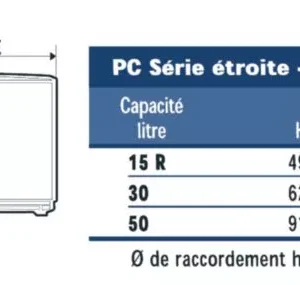Chauffe eau électrique De Dietrich COR-EMAIL 15L sur évier