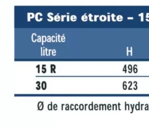 Chauffe eau électrique De Dietrich COR-EMAIL 30L sur évier