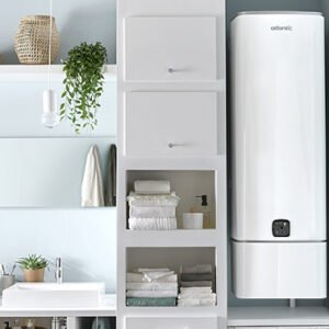 Chauffe eau électrique plat multiposition Atlantic LINEO Blanc 100L (équivalent à 168L)